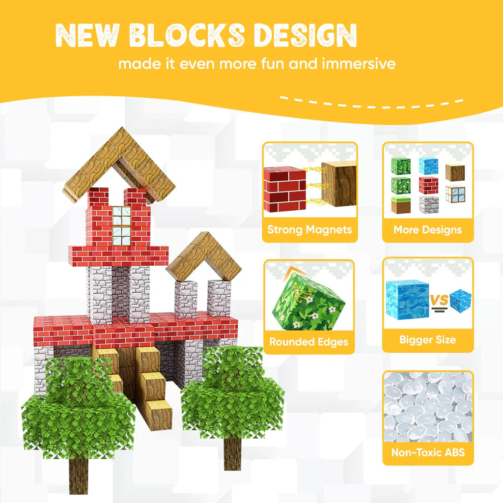 Magnetic Building Blocks (STEM Learning)